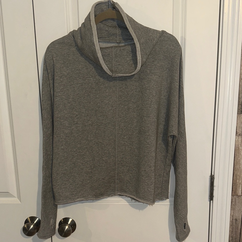 RACHEL Rachel Roy Heather Gray Cowl Neck Sweater